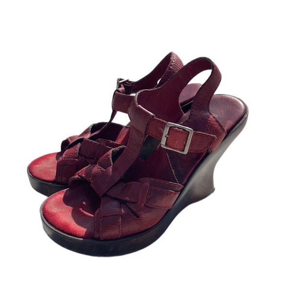 Vintage Mia Wooden wedge - Picture 3 of 4